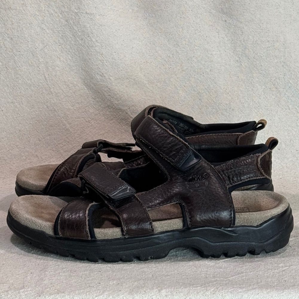 Timberland Sandal Open Toe Hook And Loop Leather … - image 4